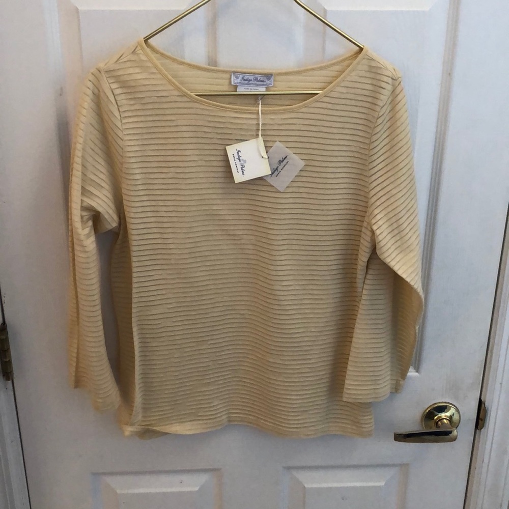 Indigo Palms Long Sleeve Top Sz Large
